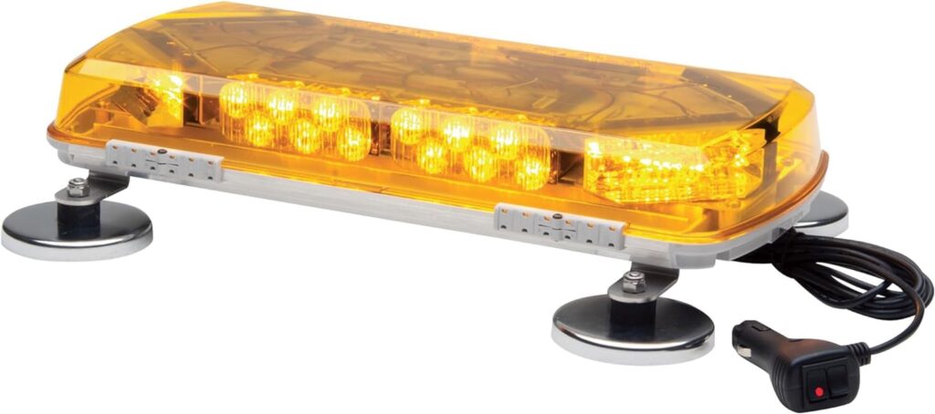 MINI BARRA LED 11″ MINI CENTURY ÁMBAR BASE MAGNÉTICA MC11MA WHELEN