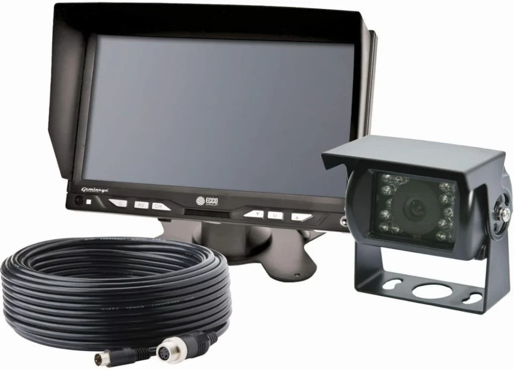 CÁMARA REVERSA PARA VEHÍCULOS DE TRABAJO Y MONTACARGAS PANTALLA 7" K7000B ECCO
