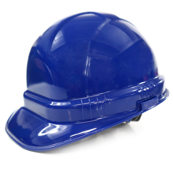 CASCO DE SEGURIDAD CON MATRACA AZUL MARINO IGA