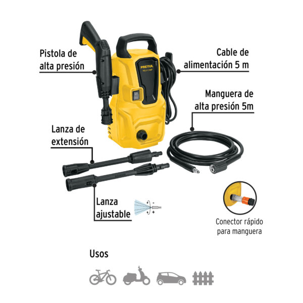HIDROLAVADORA ELECTRICA 1350PSI - Imagen 3