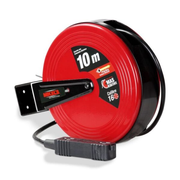 EXTENSION ELECTRICA EN CARRETE 10MTS CEE-10 MIKELS