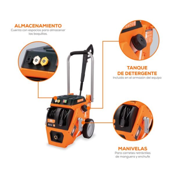 Hidrolavadora eléctrica 1800PSI HD06L18ME200 EVANS 127V 13A - Imagen 2