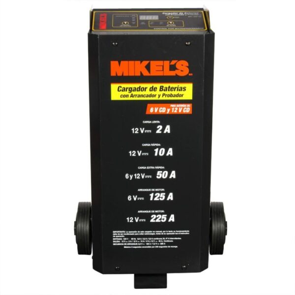 CARGADOR DE BATERÍAS CON ARRANCADOR 2/10/50/125/225 AMP CBAP-225 MIKELS - Imagen 2